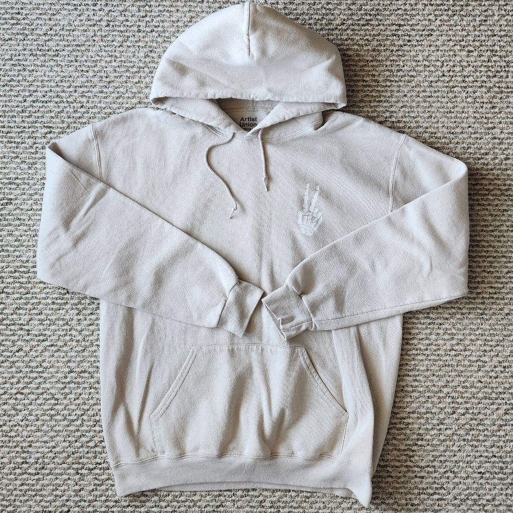 Artist Union Clothing Co. Skeleton Peace Sign Hoodie